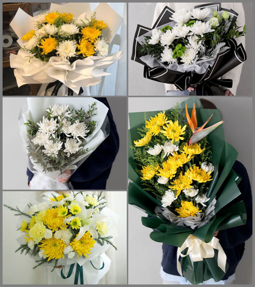 河南洛阳孟津县常袋乡白事花束代送